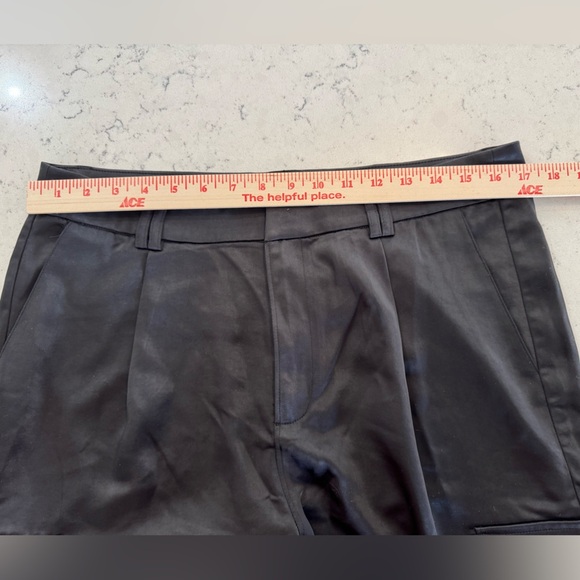 PAIGE Satin cargo pants Black Size 10 Dress Up Holiday Party - Picture 10 of 12